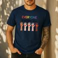 Everyone Is Welcome Here Idaho Teacher Men's Casual T-Shirt Navy