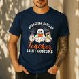 Exhausted Daycare Teacher Is My Costume Halloween Ghost Fun For Men Women Men's Casual T-Shirt Navy