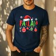 FA LA 8 Christmas Santa FA La Math Teacher Student Men's Casual T-Shirt Navy FA LA 8 Christmas Santa FA La Math Teacher Student Men's Casual T-Shirt Navy
