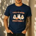 Are You Fall-O-Ween Directions Halloween Ghost Fall Teacher Men's Casual T-Shirt Navy Are You Fall-O-Ween Directions Halloween Ghost Fall Teacher Men's Casual T-Shirt Navy