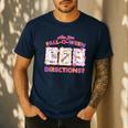 Are You Fall-O-Ween Directions Halloween Teacher Ghost Men's Casual T-Shirt Navy Are You Fall-O-Ween Directions Halloween Teacher Ghost Men's Casual T-Shirt Navy