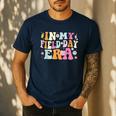 In My Field Day Era Teacher Kids Cute Groovy Field Day Men's Casual T-Shirt Navy In My Field Day Era Teacher Kids Cute Groovy Field Day Men's Casual T-Shirt Navy
