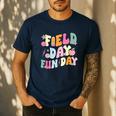 Field Day Fun Day Last Day Of School Teacher Student Men's Casual T-Shirt Navy Field Day Fun Day Last Day Of School Teacher Student Men's Casual T-Shirt Navy