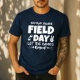 Field Day Second 2nd Grade Orange 2025 Boy Girl Teacher Men's Casual T-Shirt Navy Field Day Second 2nd Grade Orange 2025 Boy Girl Teacher Men's Casual T-Shirt Navy