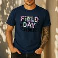 Field Day Vibes For Teacher Kids Happy Field Day 2025 Men's Casual T-Shirt Navy Field Day Vibes For Teacher Kids Happy Field Day 2025 Men's Casual T-Shirt Navy