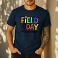 Field Day Yellow Team For Teacher Kids Field Day Games Men's Casual T-Shirt Navy Field Day Yellow Team For Teacher Kids Field Day Games Men's Casual T-Shirt Navy