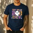 First Grade Boo Crew Teacher Student Halloween Costume Men's Casual T-Shirt Navy First Grade Boo Crew Teacher Student Halloween Costume Men's Casual T-Shirt Navy