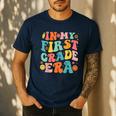 In My First Grade Era 1st Grade Teacher Back To School Men's Casual T-Shirt Navy