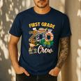 First Grade Zoo Field Trip Squad Matching Teacher Students Men's Casual T-Shirt Navy