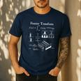 Fourier Transform Signal Science Math Teacher Nerdy Men's Casual T-Shirt Navy Fourier Transform Signal Science Math Teacher Nerdy Men's Casual T-Shirt Navy