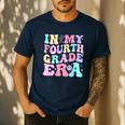 In My Fourth Grade Era Girl Back To School 4th Grade Teacher Men's Casual T-Shirt Navy