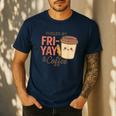 Friyay Teacher Coffee Friday School Cute Fri Yay Men's Casual T-Shirt Navy
