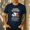 Front Office Teacher Admin Meaning School Secretary Men's Casual T-Shirt Navy Front Office Teacher Admin Meaning School Secretary Men's Casual T-Shirt Navy
