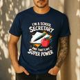 Front Office Teacher Admin Mother I'm A School Secretary Men's Casual T-Shirt Navy Front Office Teacher Admin Mother I'm A School Secretary Men's Casual T-Shirt Navy