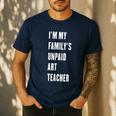 Funny Art Teacher Men's Casual T-Shirt Navy