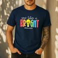 Your Future Is Bright Educator Teacher Student Men's Casual T-Shirt Navy Your Future Is Bright Educator Teacher Student Men's Casual T-Shirt Navy