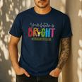 Your Future Is Bright Kindergarten Teacher Life Men Women Men's Casual T-Shirt Navy Your Future Is Bright Kindergarten Teacher Life Men Women Men's Casual T-Shirt Navy