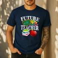 Future Teacher With Canyon And Book Teacher Men Women Girls Kids Men's Casual T-Shirt Navy Future Teacher With Canyon And Book Teacher Men Women Girls Kids Men's Casual T-Shirt Navy