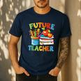 Future Teacher Costume For Kids Back To School Boy Girl Men's Casual T-Shirt Navy