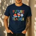 Future Teacher Costume For Kids Girls Boys Men Women Men's Casual T-Shirt Navy