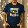 Future Teacher Kid's Career Men's Casual T-Shirt Navy