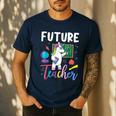 Future Teacher School Teacher Female Men's Casual T-Shirt Navy Future Teacher School Teacher Female Men's Casual T-Shirt Navy