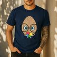 The Good Egg Teacher Halloween Costume Food Group Cute Men's Casual T-Shirt Navy