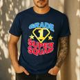 Grade 1 Super Squad Superhero Teacher Team Men's Casual T-Shirt Navy Grade 1 Super Squad Superhero Teacher Team Men's Casual T-Shirt Navy