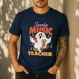 Groovy Faboolous Spooky Music Teacher Halloween Men Women Men's Casual T-Shirt Navy Groovy Faboolous Spooky Music Teacher Halloween Men Women Men's Casual T-Shirt Navy
