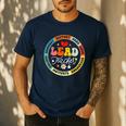 Groovy Lead Teacher Appreciation Back To School Men's Casual T-Shirt Navy Groovy Lead Teacher Appreciation Back To School Men's Casual T-Shirt Navy