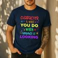 Growth Mindset Teacher Positive Message Inspirational Quote Men's Casual T-Shirt Navy Growth Mindset Teacher Positive Message Inspirational Quote Men's Casual T-Shirt Navy