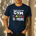 Gym Teacher Back To School Teacher Shirts For Men Women Girls Kids Men's Casual T-Shirt Navy