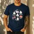 Halloween Advocate Heat Transfers Special Education Teacher Men Women Men's Casual T-Shirt Navy Halloween Advocate Heat Transfers Special Education Teacher Men Women Men's Casual T-Shirt Navy