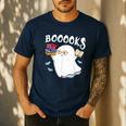 Halloween Books Librarian English Teacher Reader Reading Men's Casual T-Shirt Navy Halloween Books Librarian English Teacher Reader Reading Men's Casual T-Shirt Navy