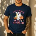 Halloween You Can't Scare Me I'm A School Teacher's Aide Men's Casual T-Shirt Navy Halloween You Can't Scare Me I'm A School Teacher's Aide Men's Casual T-Shirt Navy