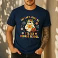 Halloween You Can't Scare Me I Teach Middle School Teacher Men's Casual T-Shirt Navy Halloween You Can't Scare Me I Teach Middle School Teacher Men's Casual T-Shirt Navy