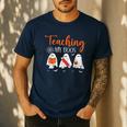 Halloween Ghost Teachers Teaching My Boos Costume Women Men Men's Casual T-Shirt Navy Halloween Ghost Teachers Teaching My Boos Costume Women Men Men's Casual T-Shirt Navy