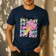 Happy Dot Day 2025 Coquette Bow Teachers Kids Boys Girls Men's Casual T-Shirt Navy Happy Dot Day 2025 Coquette Bow Teachers Kids Boys Girls Men's Casual T-Shirt Navy
