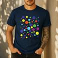 Happy Dot Day 2025 Polka Dot Boys Girls Kids Teacher Dot Day Men's Casual T-Shirt Navy Happy Dot Day 2025 Polka Dot Boys Girls Kids Teacher Dot Day Men's Casual T-Shirt Navy