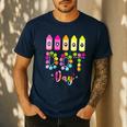 Happy Dot Day 2025 Teacher Kids Girls Colorful Polka Dot Day Men's Casual T-Shirt Navy Happy Dot Day 2025 Teacher Kids Girls Colorful Polka Dot Day Men's Casual T-Shirt Navy