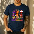 Happy Hallothanksmas Halloween Thanksgiving Pencils Teachers Men's Casual T-Shirt Navy Happy Hallothanksmas Halloween Thanksgiving Pencils Teachers Men's Casual T-Shirt Navy