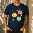 Happy To See Your Face Teacher Apple Men's Casual T-Shirt Navy Happy To See Your Face Teacher Apple Men's Casual T-Shirt Navy