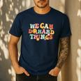 We Can Do Hard Things Teacher Back To School Teacher Student Men's Casual T-Shirt Navy We Can Do Hard Things Teacher Back To School Teacher Student Men's Casual T-Shirt Navy