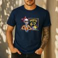Haunted By 6-7 Teacher Halloween 67 Men's Casual T-Shirt Navy Haunted By 6-7 Teacher Halloween 67 Men's Casual T-Shirt Navy
