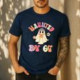 Haunted By 67 Meme Six Seven 6 7 Halloween Teachers Men's Casual T-Shirt Navy