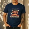 Haunted By Math 67 Meme Math Teacher Square Root 4489 Men's Casual T-Shirt Navy