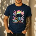 Hello 3rd Grade Boy Girl Teacher Back To School 3rd Grade Men's Casual T-Shirt Navy Hello 3rd Grade Boy Girl Teacher Back To School 3rd Grade Men's Casual T-Shirt Navy