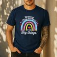 Helping Tiny Humans To Do Big Things Teacher Women Men's Casual T-Shirt Navy Helping Tiny Humans To Do Big Things Teacher Women Men's Casual T-Shirt Navy