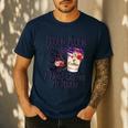 Hocus Pocus I Need Coffee To Focus Halloween Teacher Men's Casual T-Shirt Navy Hocus Pocus I Need Coffee To Focus Halloween Teacher Men's Casual T-Shirt Navy