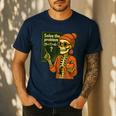 HUGvyn Halloween Skeleton Six Seven 67 Meme PEMDAS Teacher Men's Casual T-Shirt Navy HUGvyn Halloween Skeleton Six Seven 67 Meme PEMDAS Teacher Men's Casual T-Shirt Navy